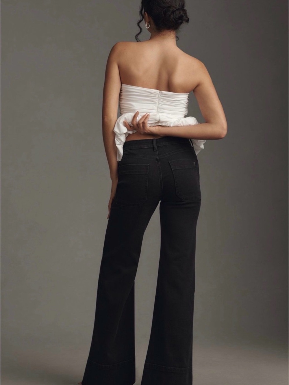 PILCRO Rylan Relaxed High Rise Flare Jeans Size 29 - Picture 4 of 5